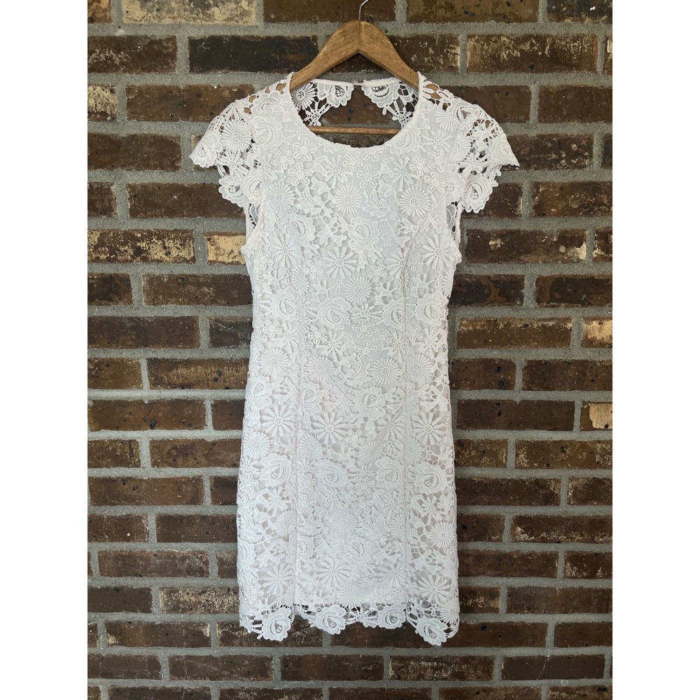 Lulus Open Back Lace Mini Dress